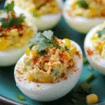 Mexican Street Corn Deviled Eggs