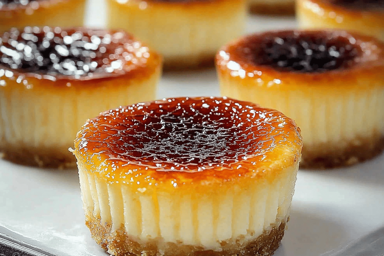 Mini Crème Brûlée Cheesecakes