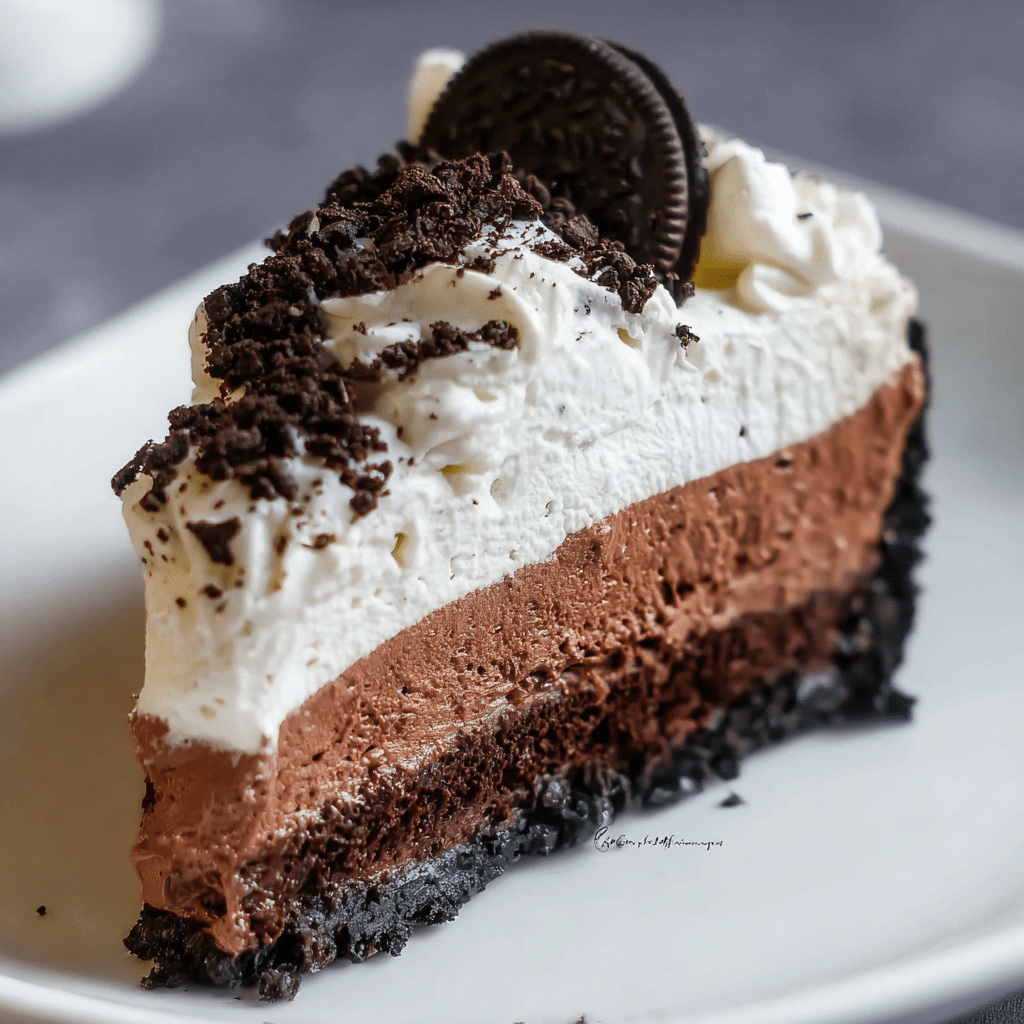 Oreo Chocolate Mousse Pie