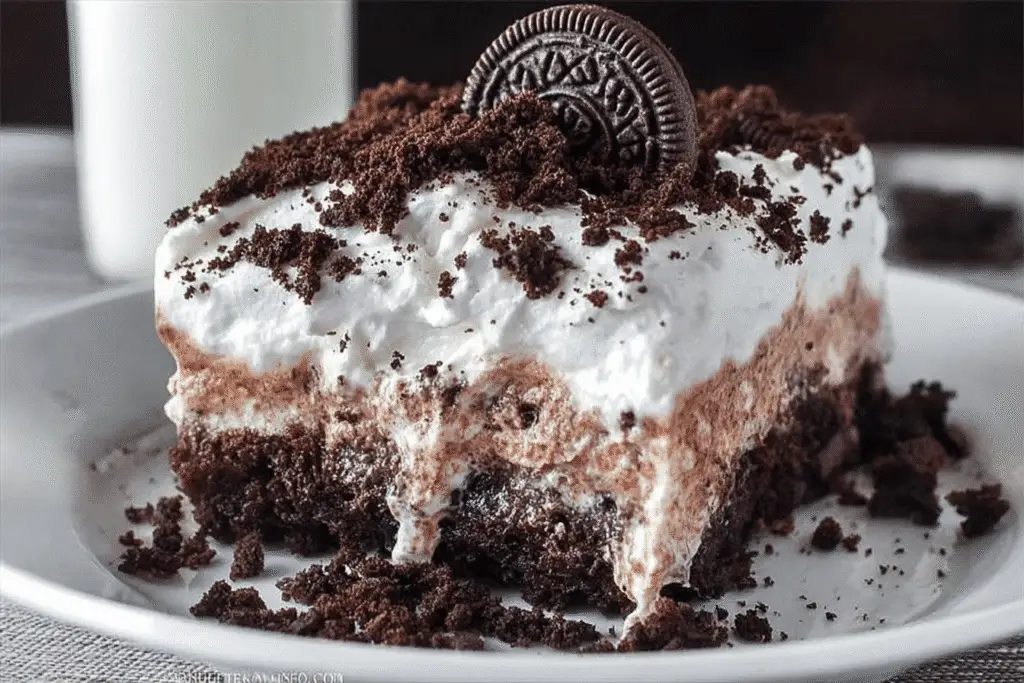 Oreo Poke Chocolate Cake