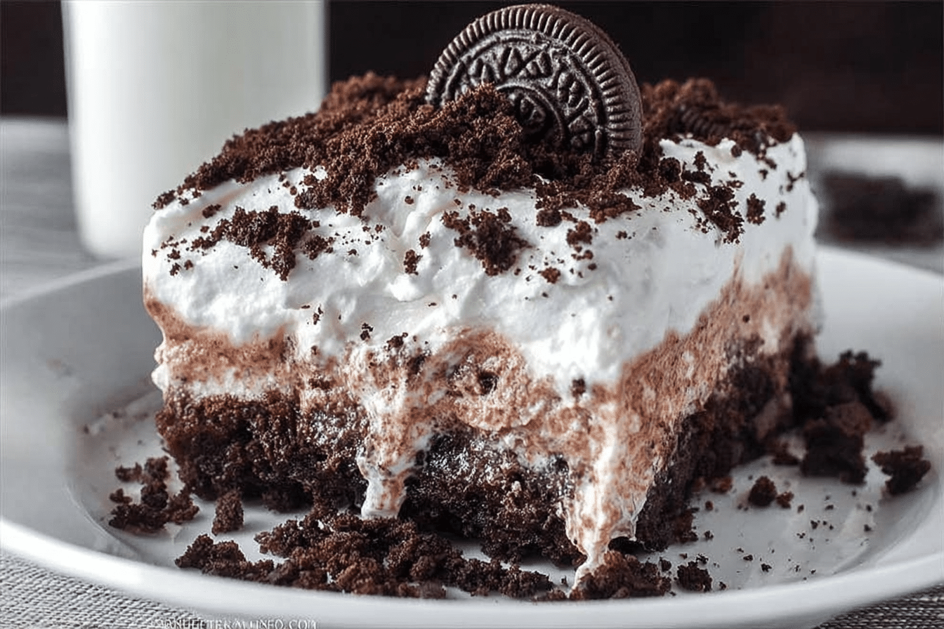 Oreo Poke Chocolate Cake