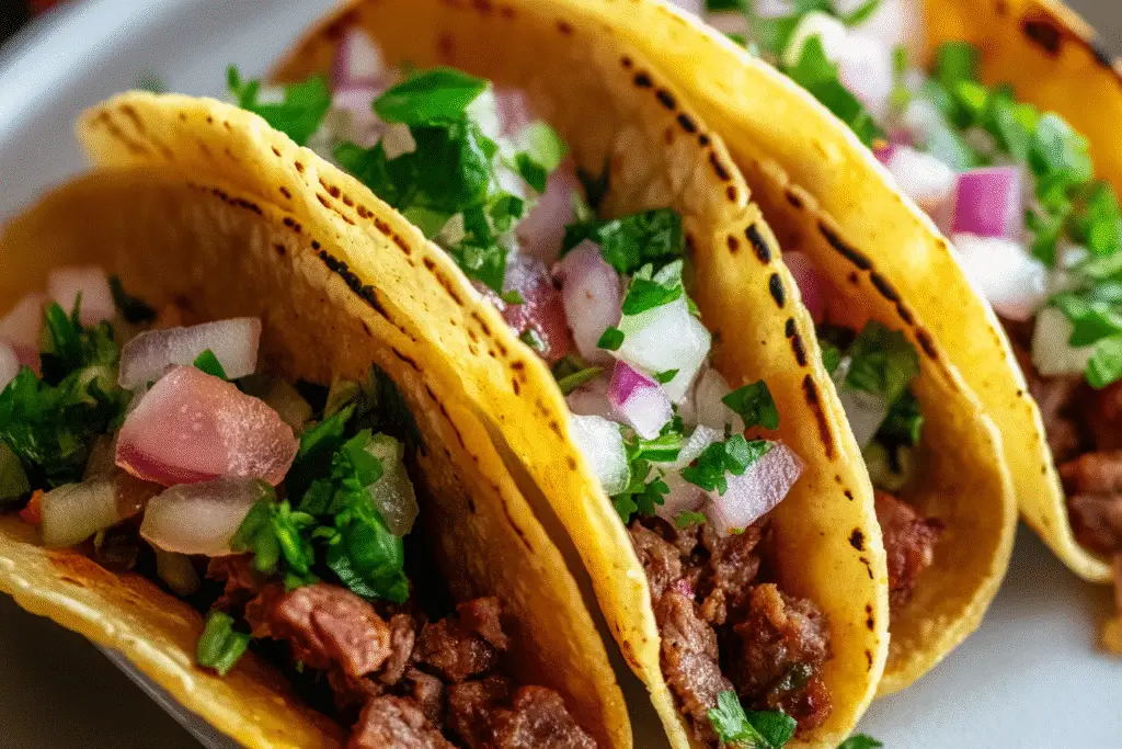 Pan Fried Beef Tacos