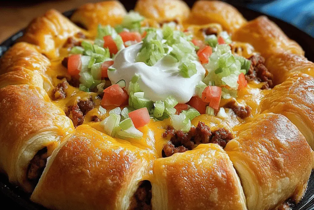Pillsbury Crescent Roll Taco Bake