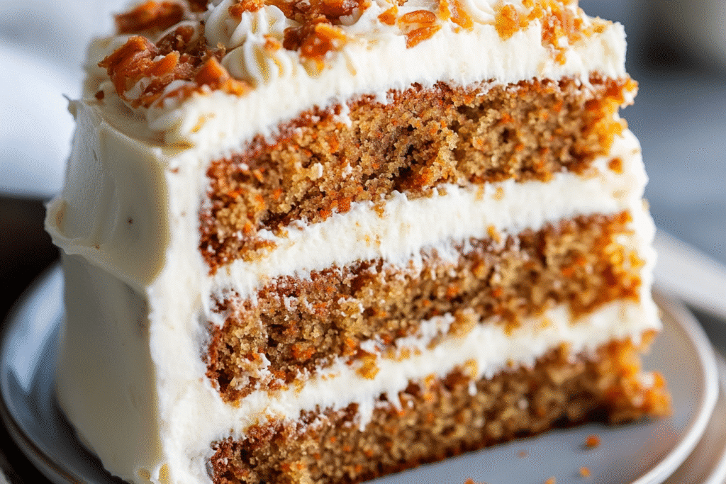 Pineapple Carrot Cake With Cream Cheese Frosting
