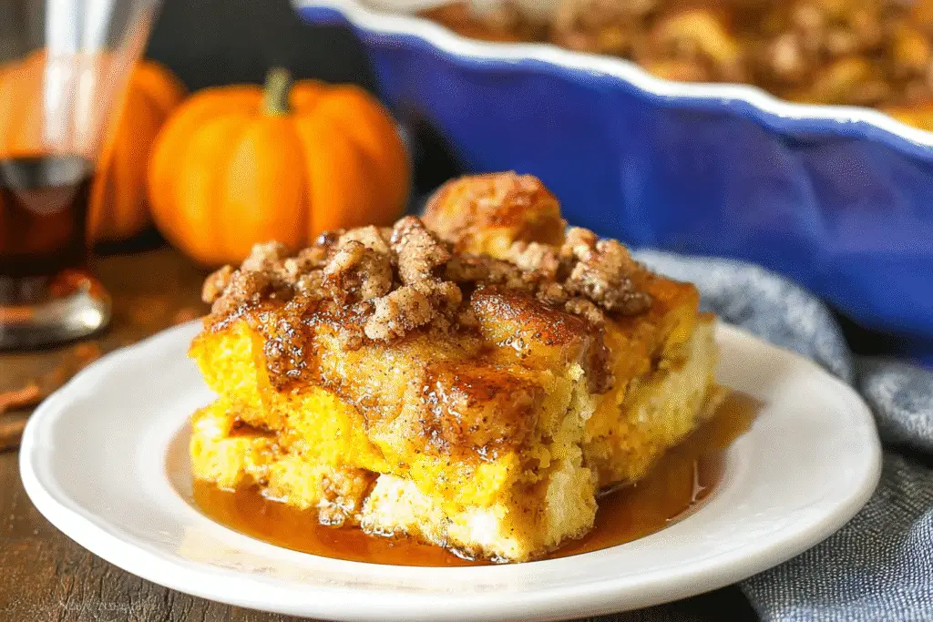 Pumpkin French Toast Casserole