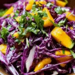Purple Cabbage, Mango & Cranberry Slaw