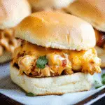 Queso Chipotle Chicken Sliders