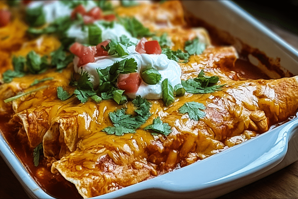 Quick and Easy Chicken Enchiladas