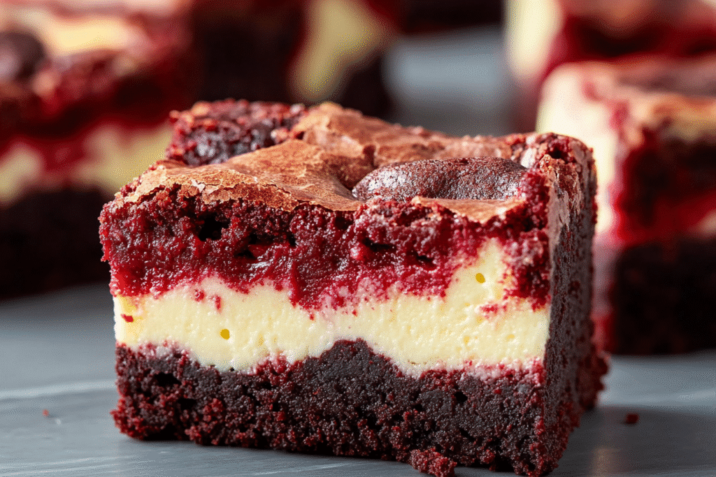 Red Velvet Cheesecake Brownies