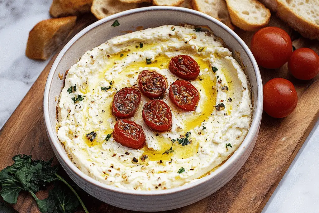 Roasted Garlic Goat Cheese Dip