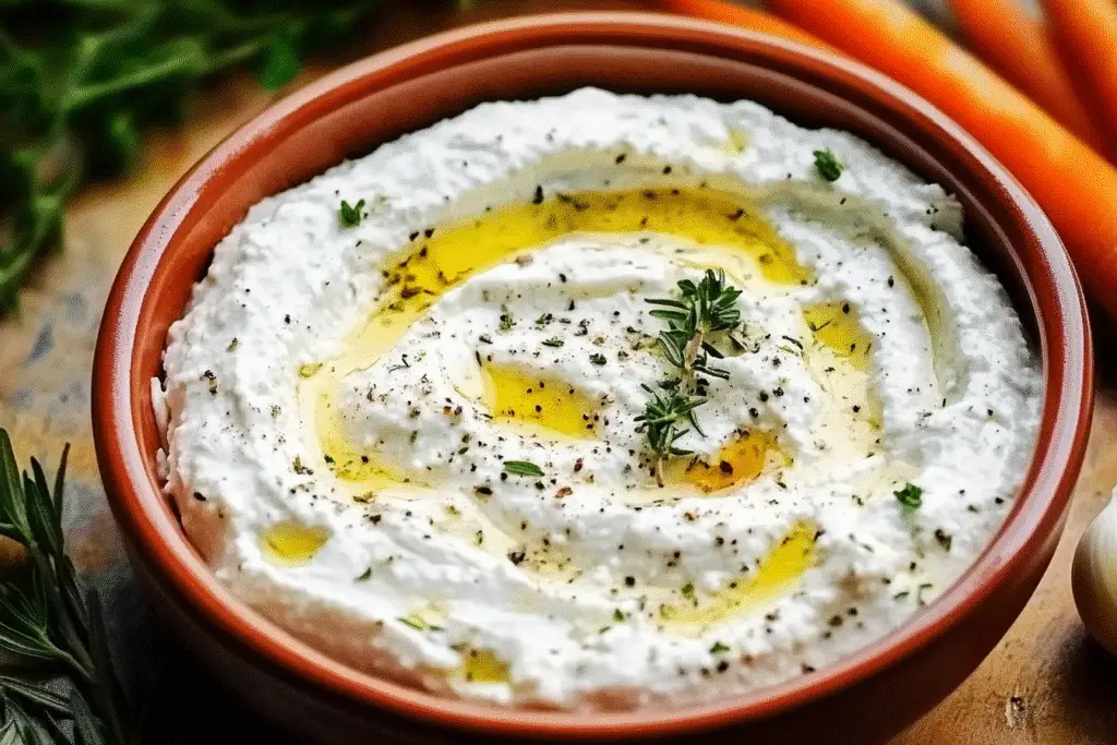 Roasted Garlic and Herb Whipped Feta