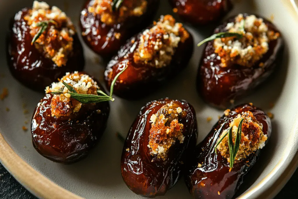 Roasted Stuffed Dates