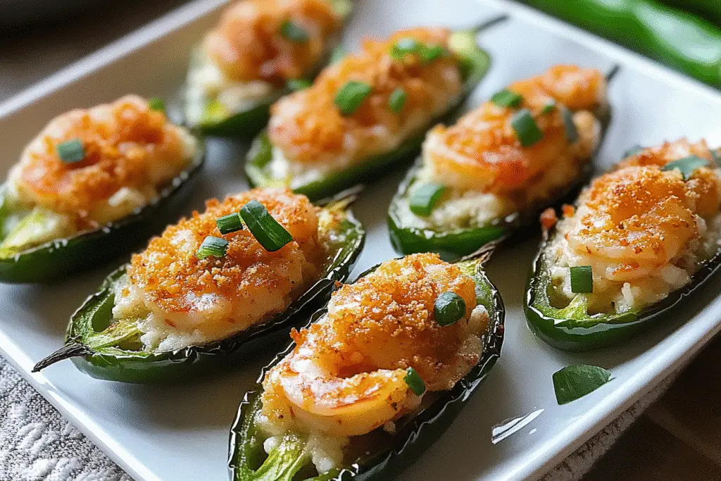 Shrimp Stuffed Jalapeño Poppers