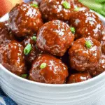 Slow Cooker Apple Butter Meatballs