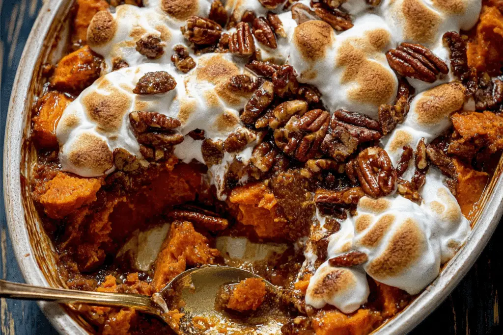Southern Maple Sweet Potato Casserole