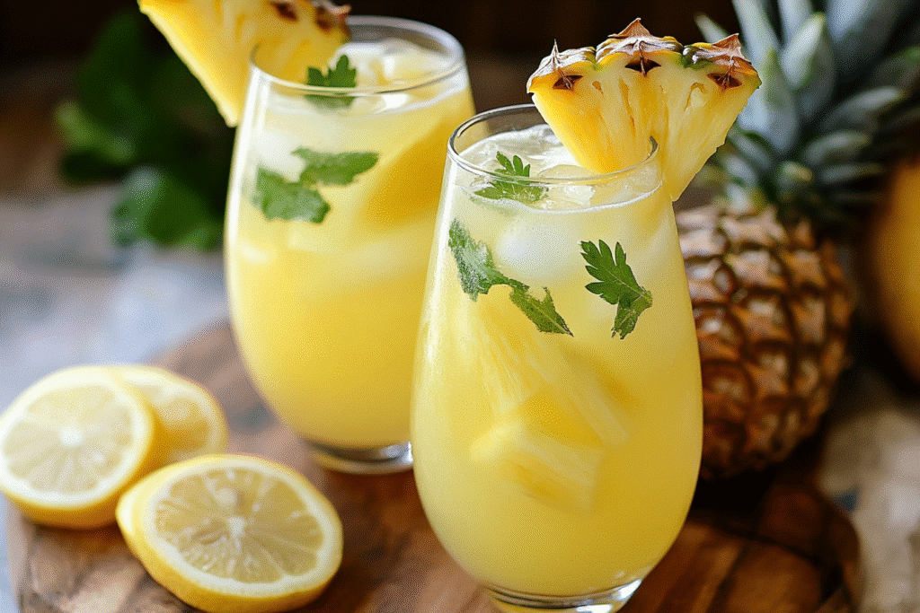 Sparkling Pineapple Lemonade