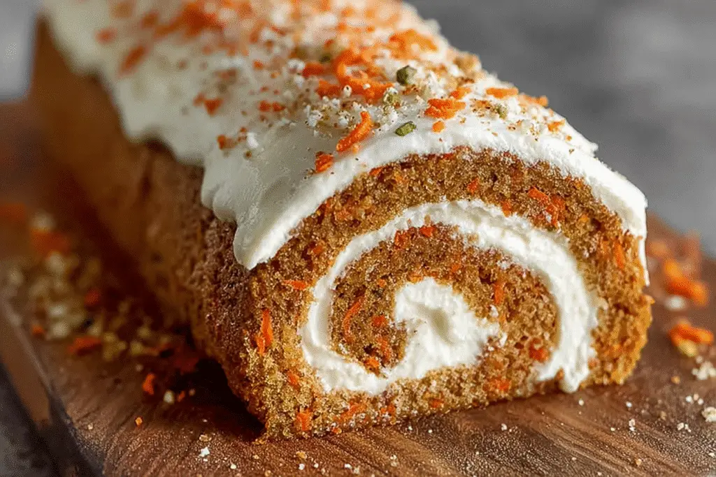 Spiced Carrot Cake Roll