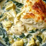 Spinach Artichoke Greek Chicken Alfredo
