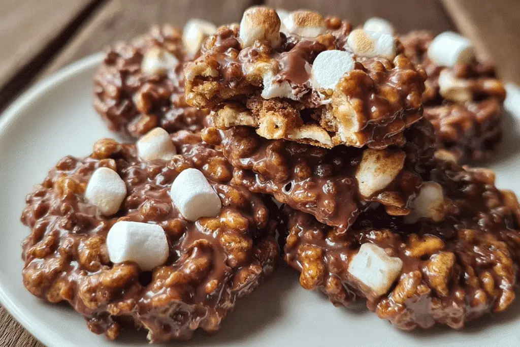 Star Crunch Cookies Chocolate Marshmallow