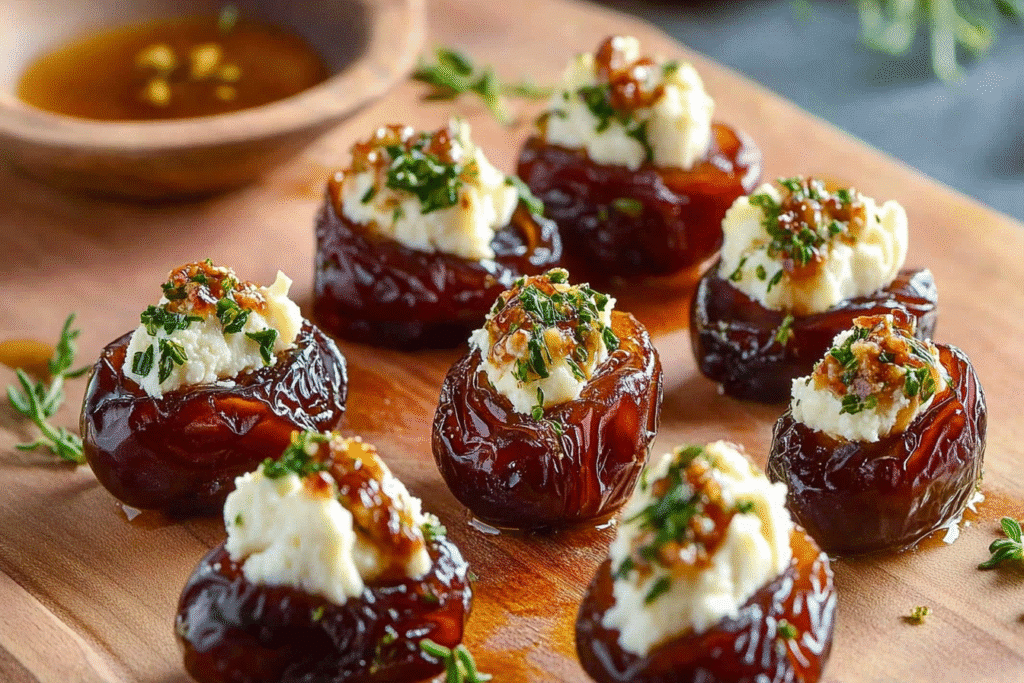 Stuffed Dates With Goat Cheese