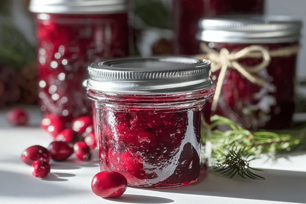 Sweet Christmas Cranberry Jam