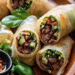 Thai Basil Beef Rolls