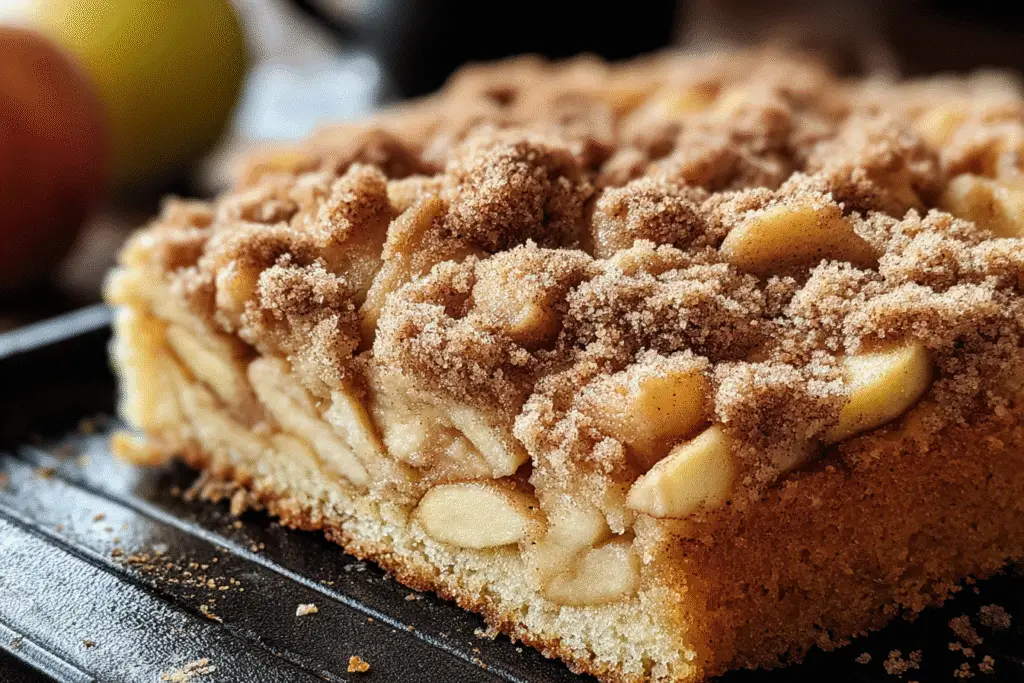 Warm Apple Cinnamon Coffee Cake