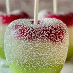 White Sparkle Candy Apples