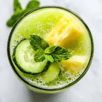 Brazilian Zepbound Recipe tropical weight loss drink with pineapple, cucumber, and lime