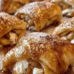 Crescent Roll Apple Dumplings fresh out of the oven, golden and delicious.