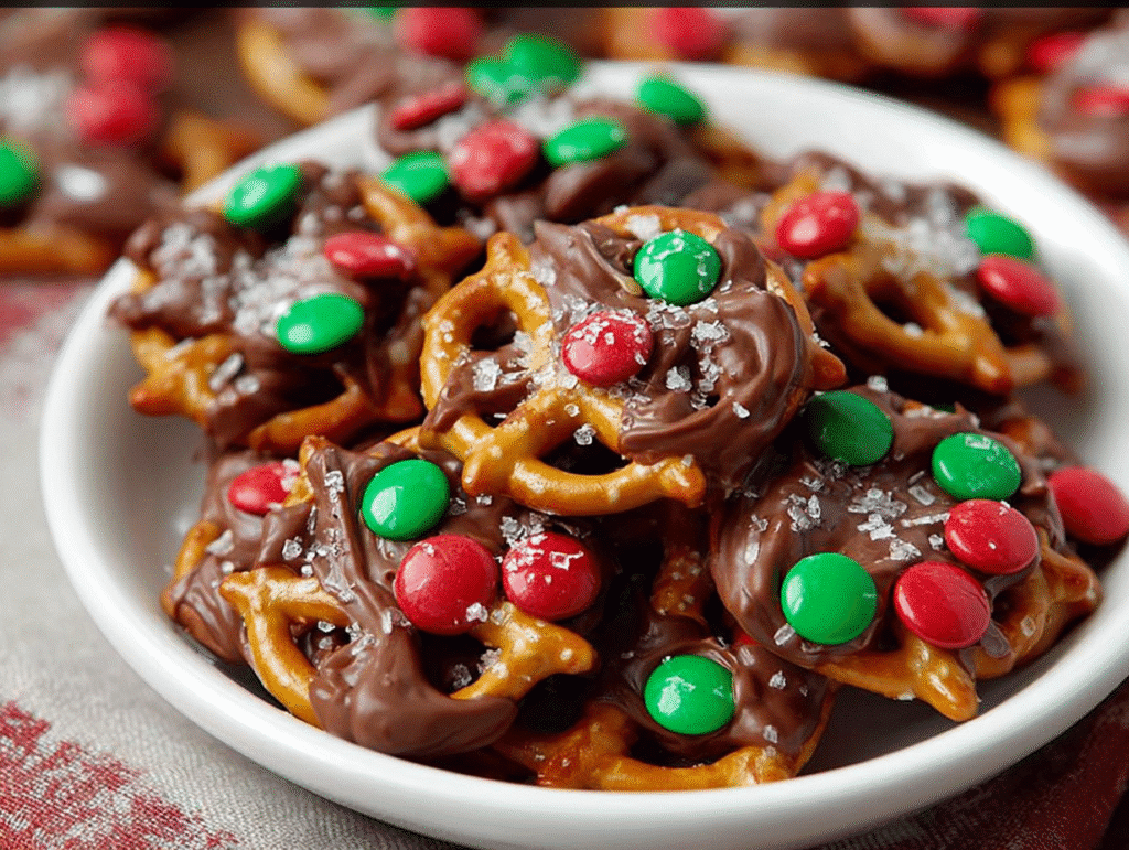 4-Ingredient Pretzel Christmas Treats