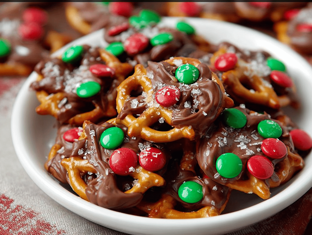 4-Ingredient Pretzel Christmas Treats