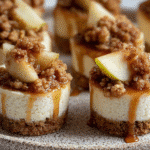 Apple Crisp Cheesecake Bites