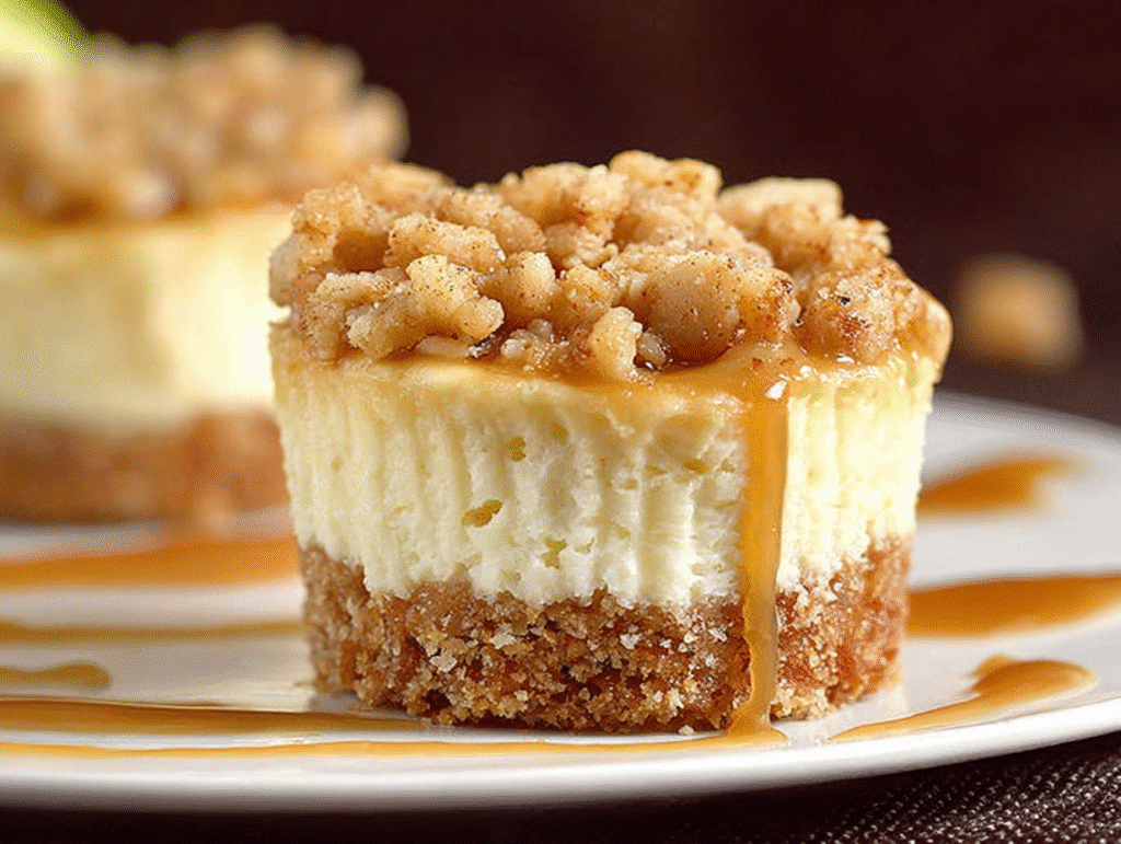 Apple Crisp Mini Cheesecake