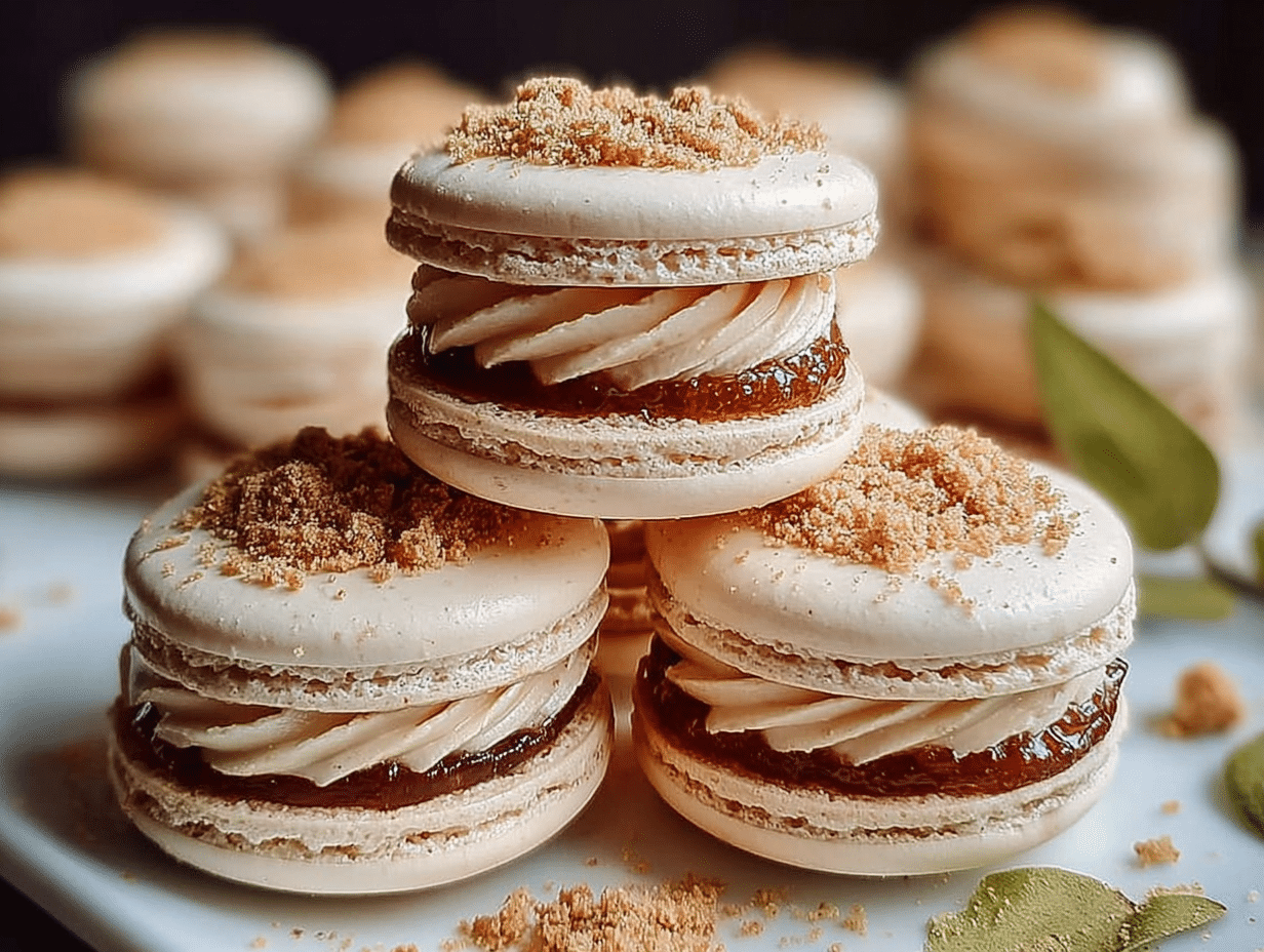 Apple Pie Macarons