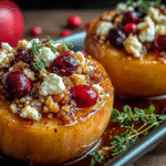 Baked Apples with Feta, Honey, and Cranberries