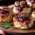 Baked Cranberry Brie Bites