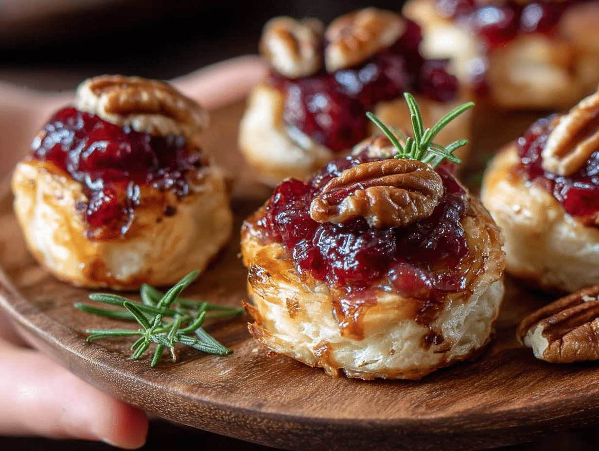 Baked Cranberry Brie Bites