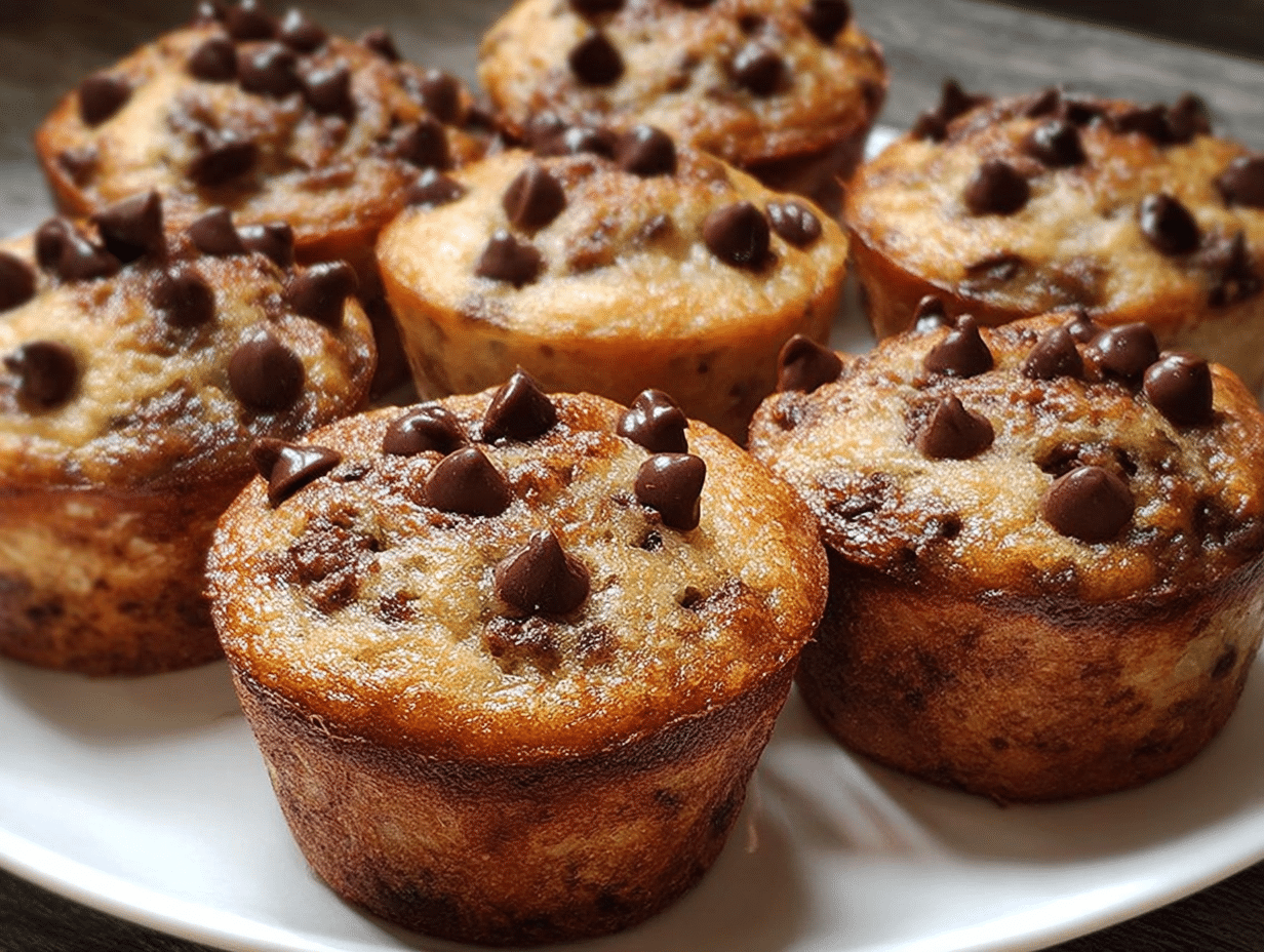 Banana Chocolate Chip Mini Muffins