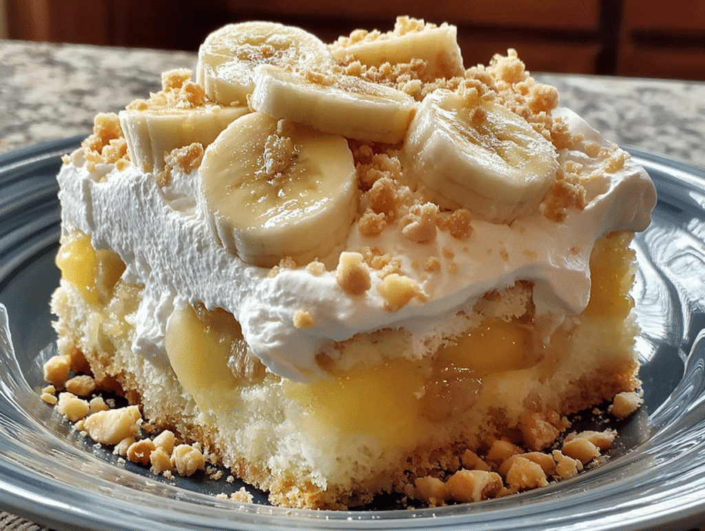 Banana Poke Cake Dessert