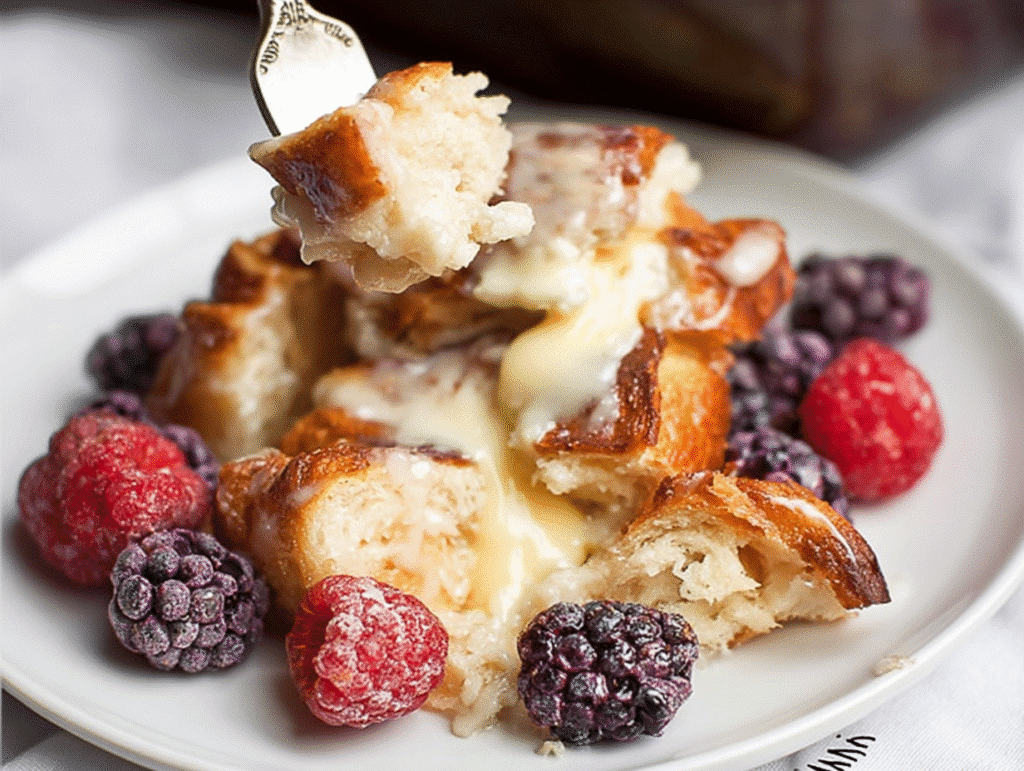 Best Sweet Breakfast Croissant Casserole
