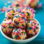 Birthday Cake Confetti Protein Balls