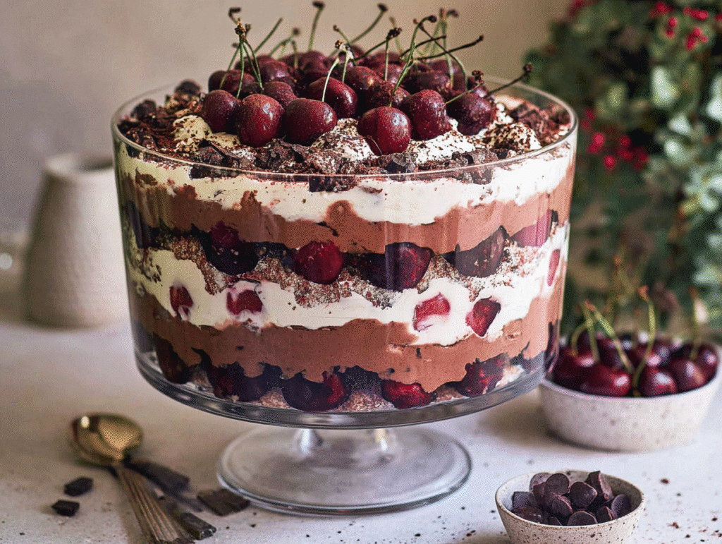Black Forest Trifle for Christmas