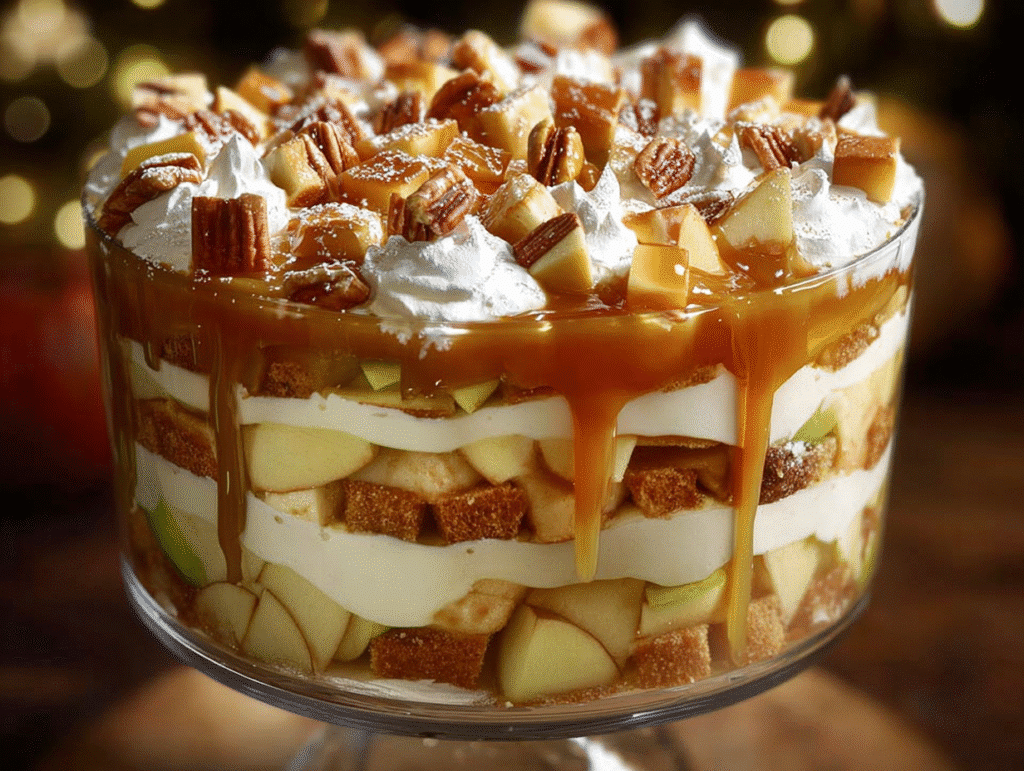 Caramel Apple Trifle Layers