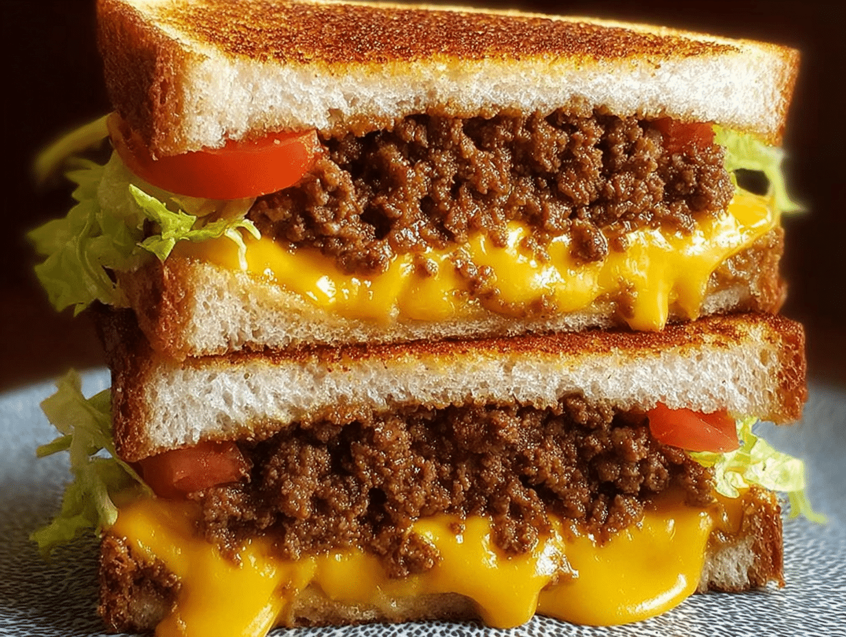 Cheeseburger Grilled Cheese Fusion