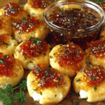 Cheesy Thumbprint Appetizers with Hot Pepper Jelly