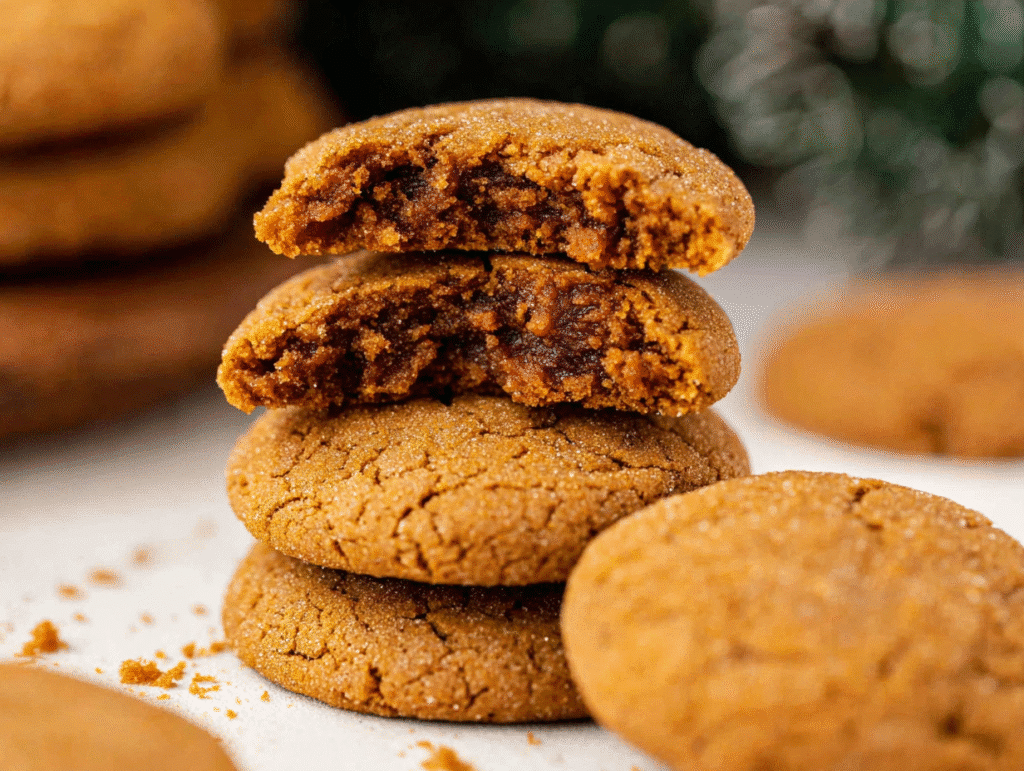 Chewy Ginger Molasses Cookies