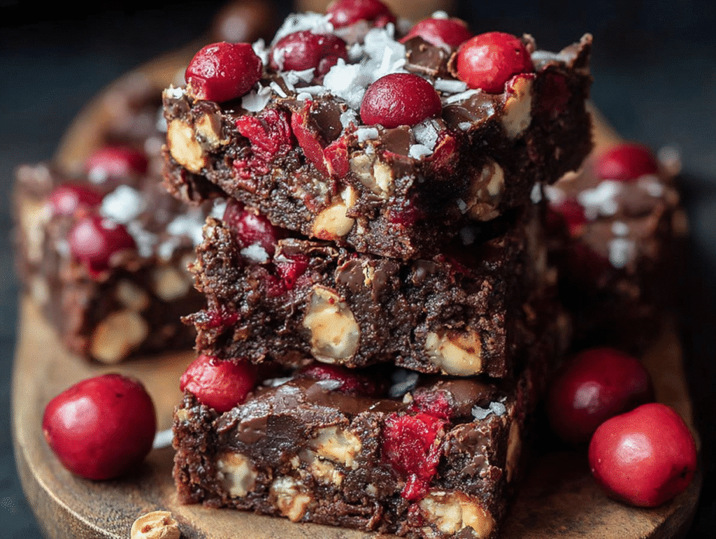 Chocolate Cherry Bars Delight