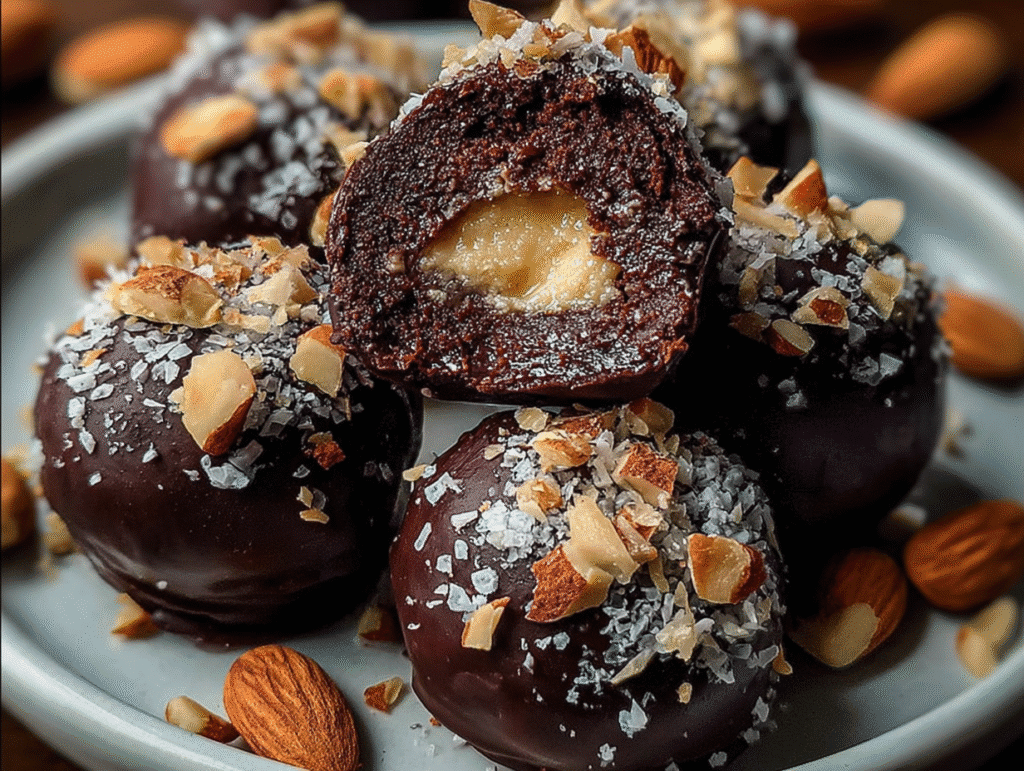 Chocolate Ricotta Fudgy Truffles
