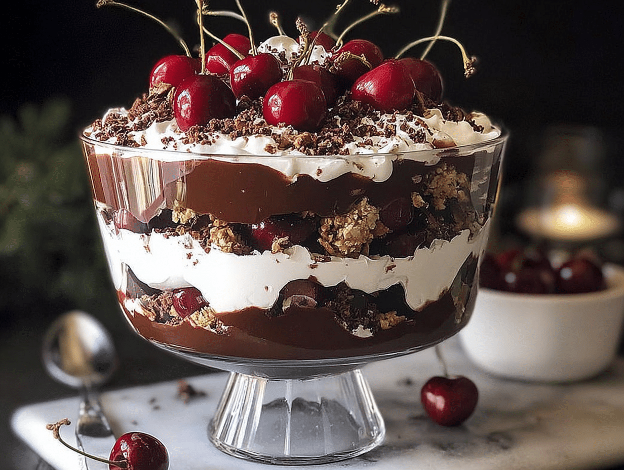 Christmas Black Forest Trifle